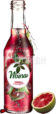 红色冰镇美酒果酒宣传