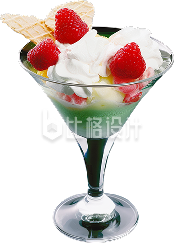 草莓夏季消暑冰淇淋新品上市宣传促销