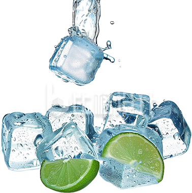 蓝色冰块夏季消暑促销