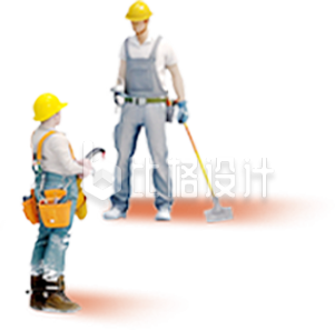 工人施工3D