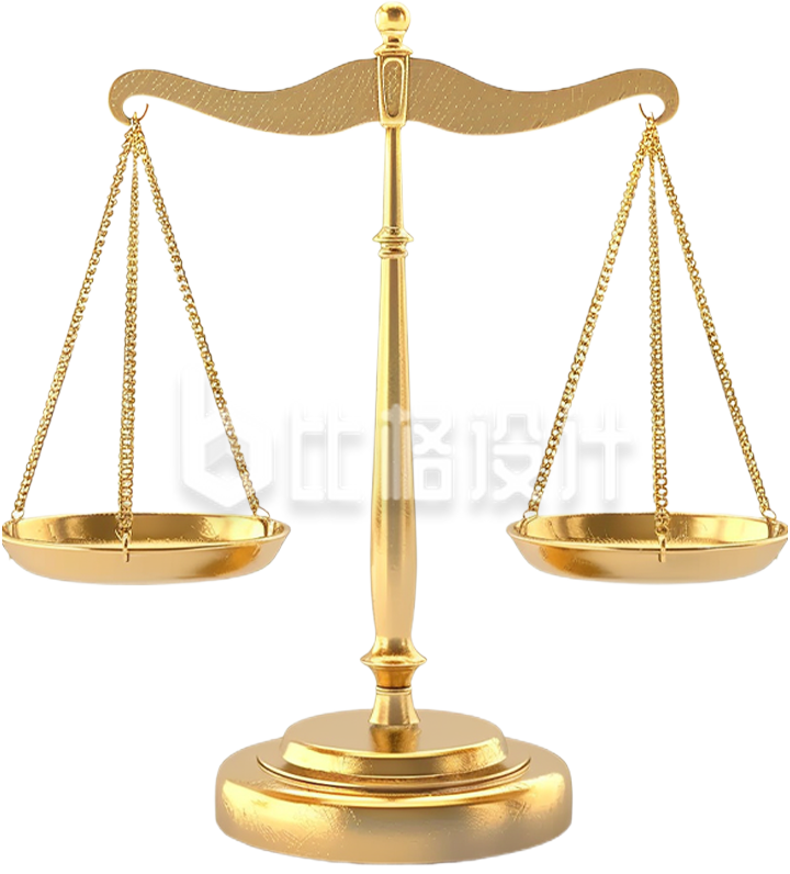 手绘法制天枰