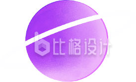 紫色手绘风行星插画