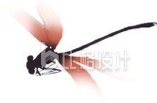 红色手绘风蜻蜓插画夏至立夏