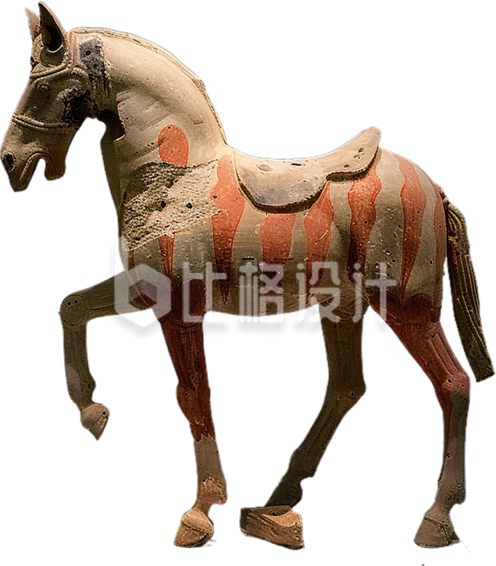 博物馆陶瓷马