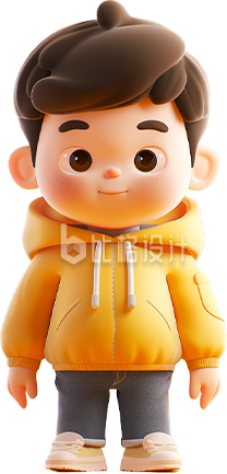 可爱3D小男孩