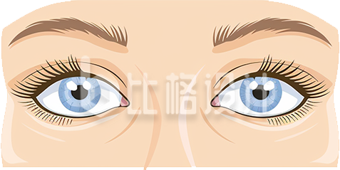 黄色手绘风眼睛医疗插画