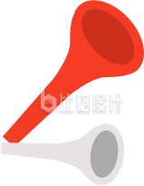 喇叭比赛手绘