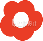 小花红色插画