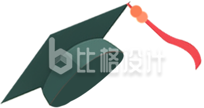学士帽毕业典礼手绘