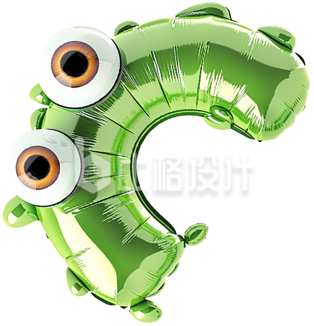 3D膨胀气球英文字母‘C’