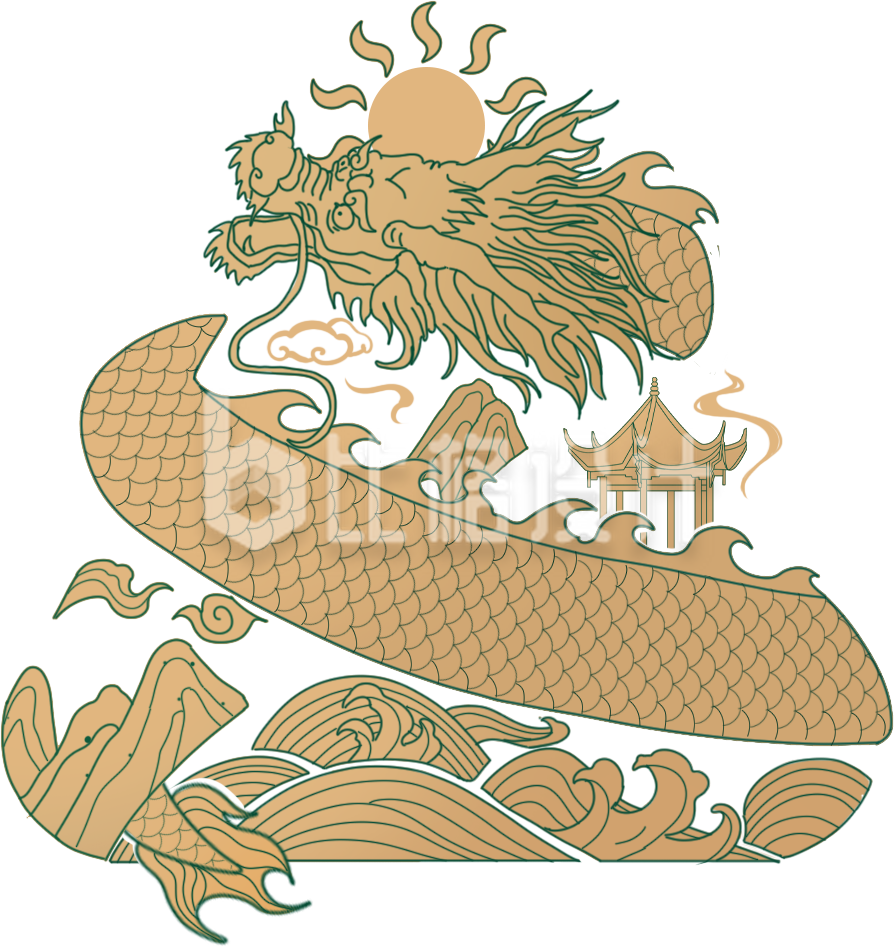 黄色手绘风端午节插画