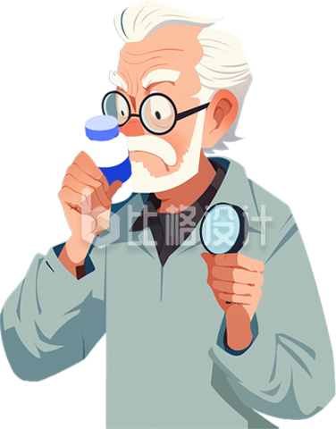 老人保健品受骗手绘插画