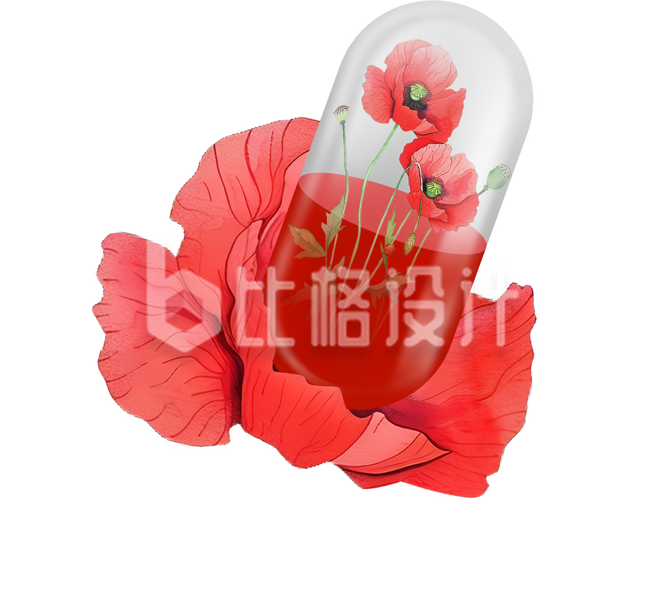 手绘毒品药丸