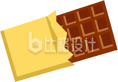 巧克力美食手绘插画