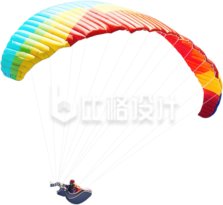 降落伞人物实景运动