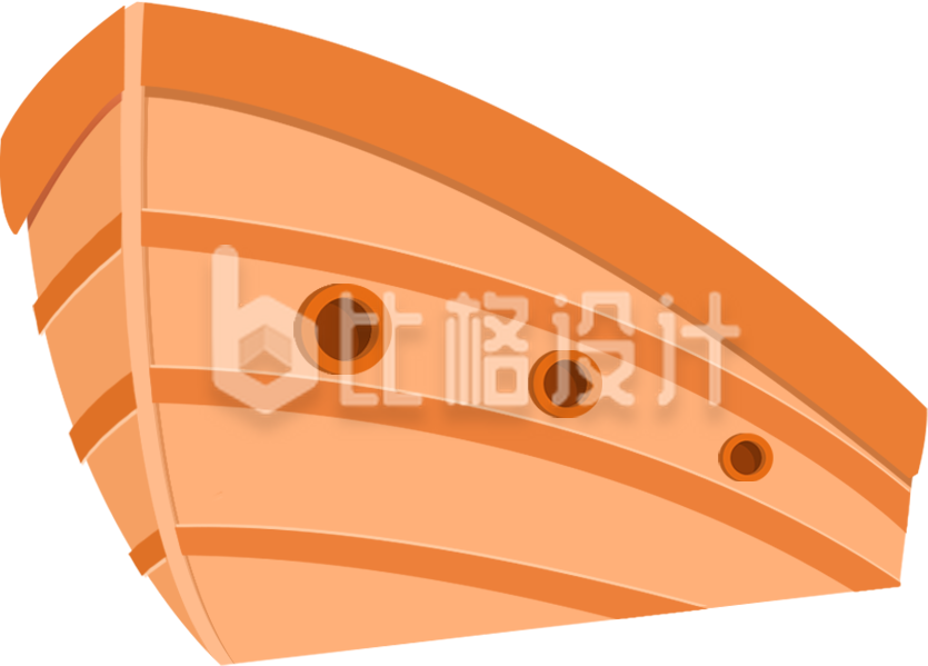 帆船手绘插画