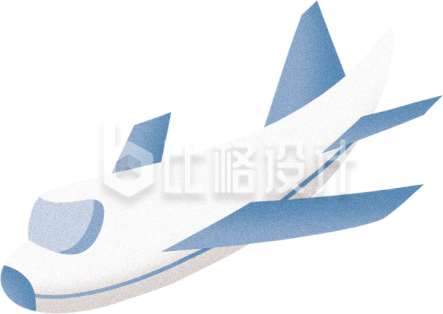 飞机航天手绘插画