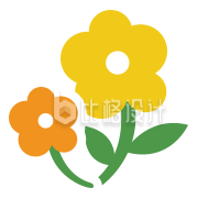 小花插画手绘植物