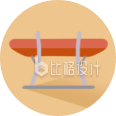 运动比赛体操手绘插画