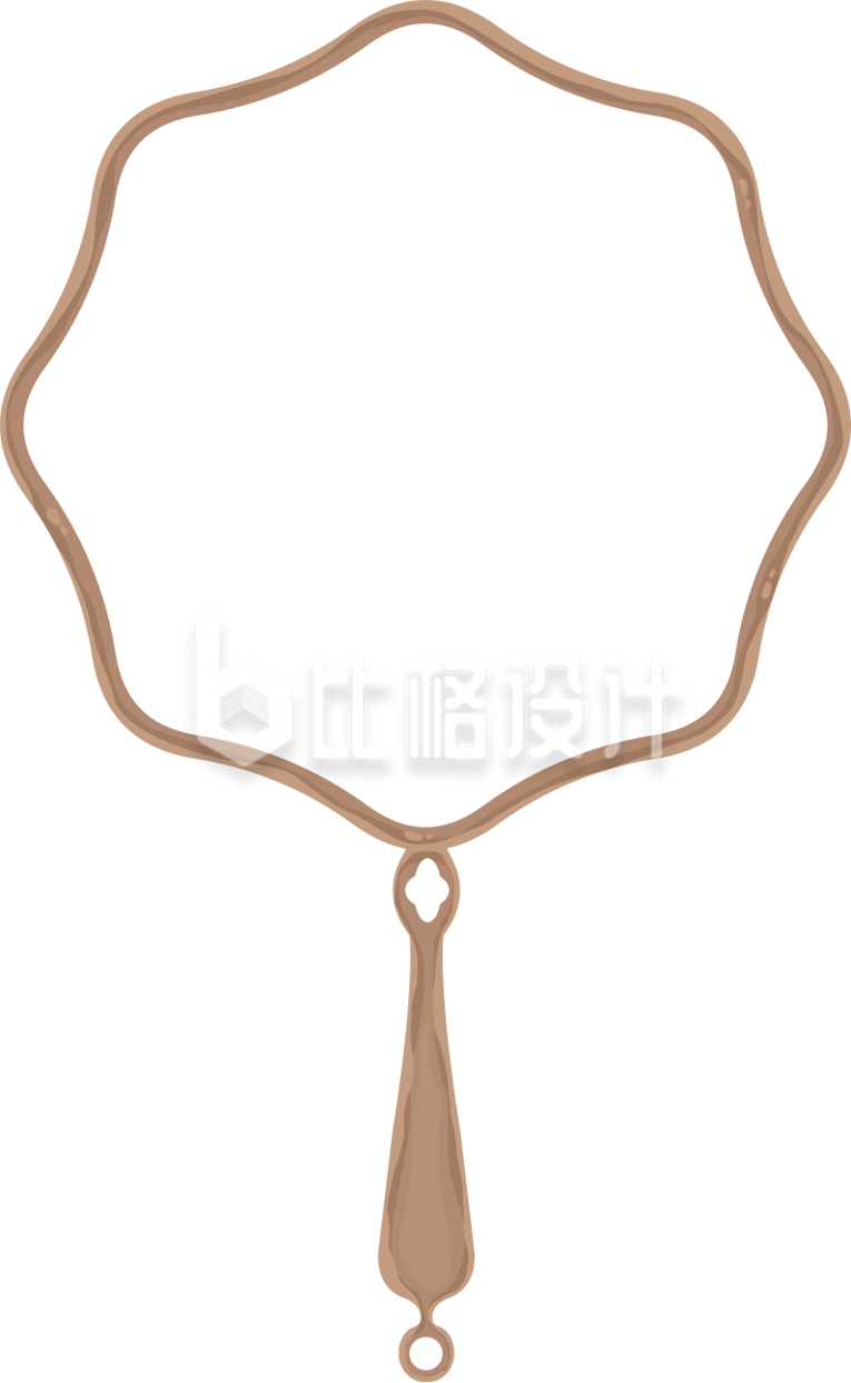 团扇古风手绘插画