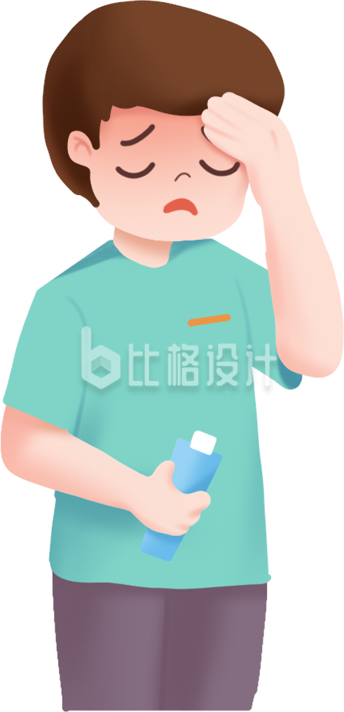 中暑小男孩
