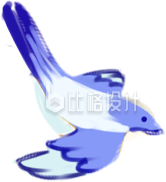 喜鹊手绘