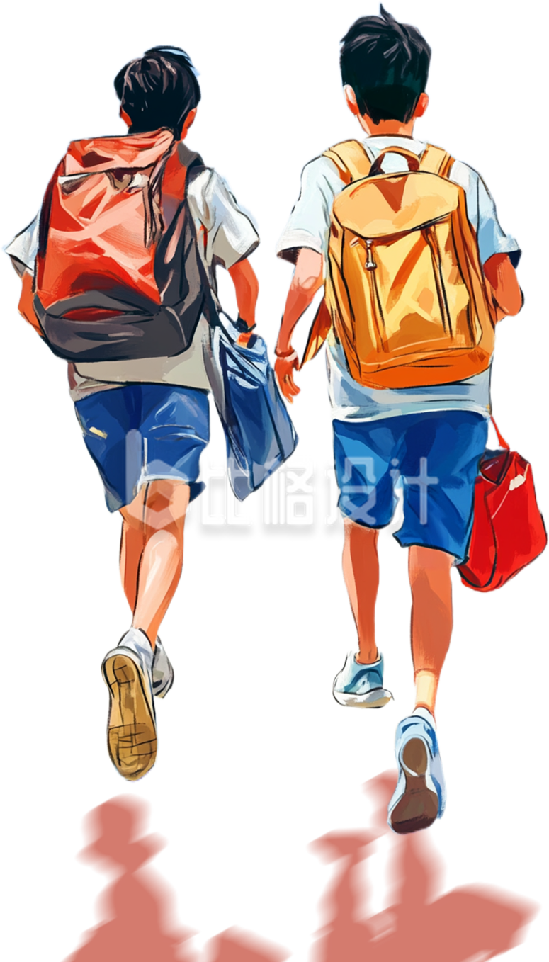 奔跑的学生