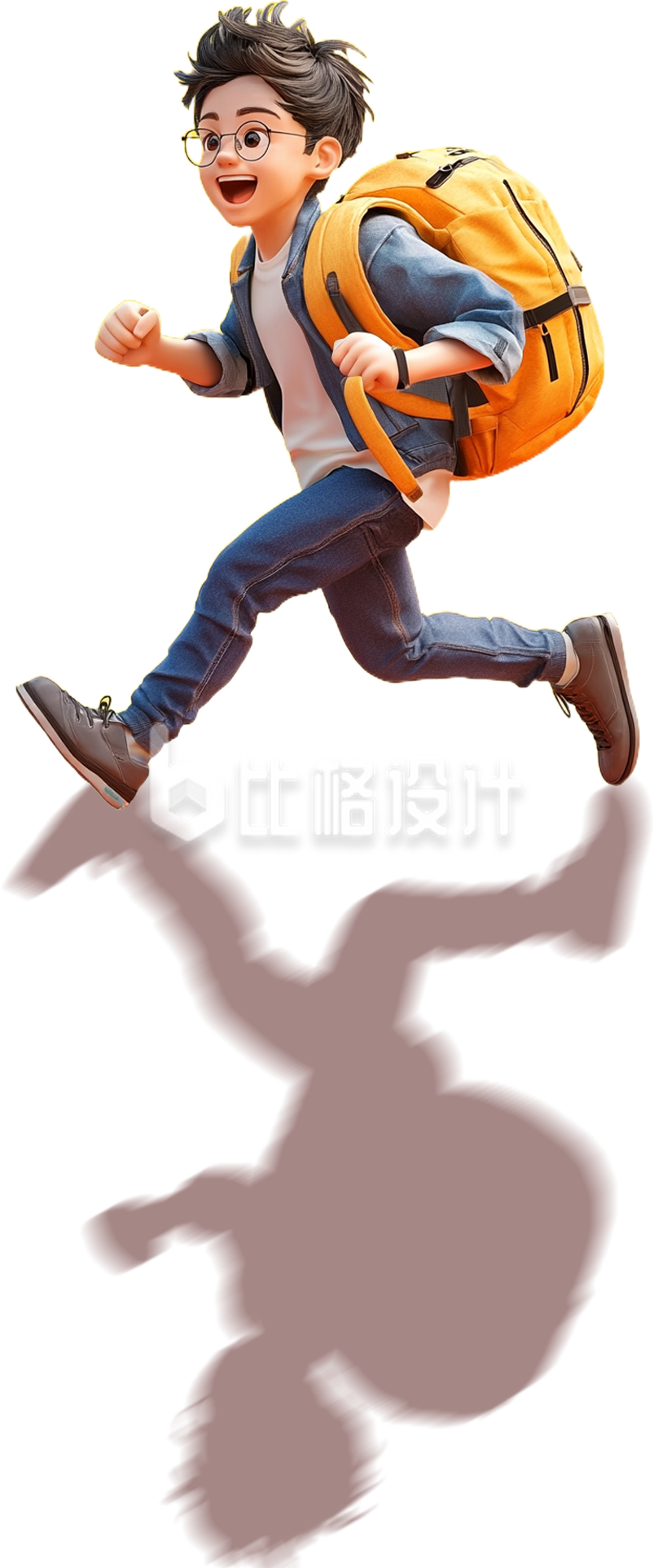 奔跑的3D学生