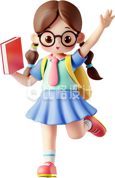 3D可爱小女孩