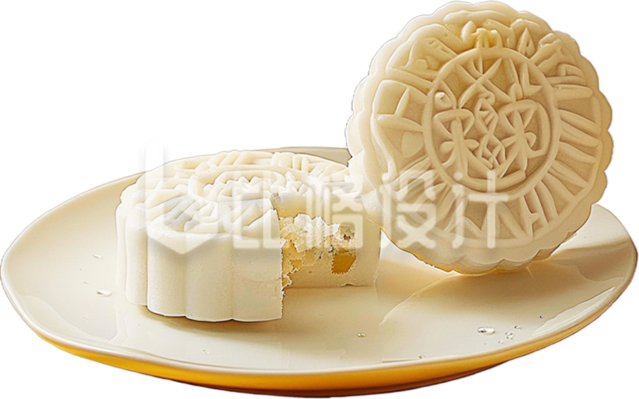 中秋节月饼美食实景免抠图片