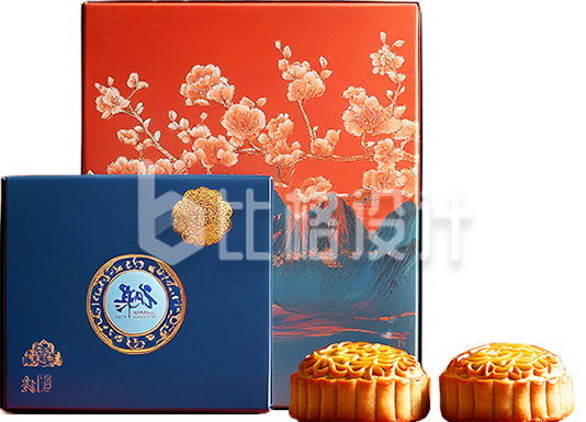 中秋节精致的月饼礼盒