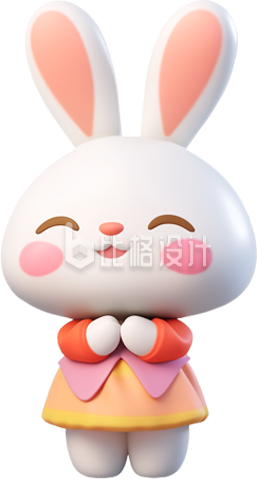 中秋节可爱兔子玩具免抠图片