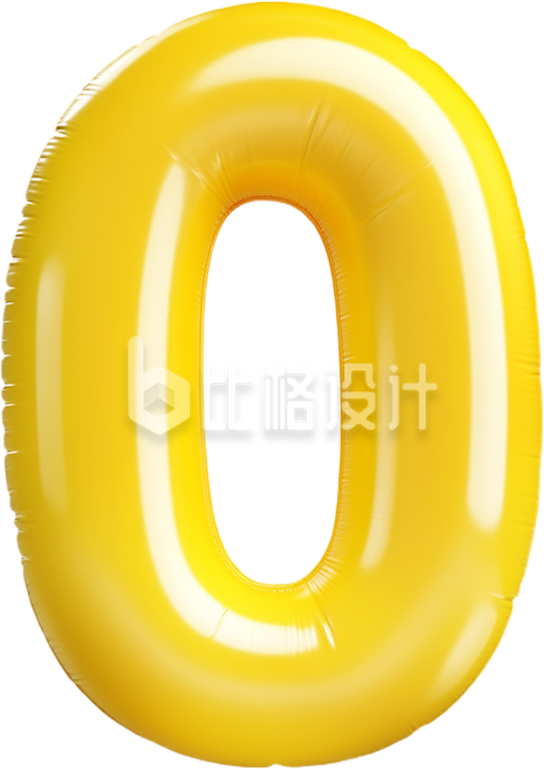 膨胀黄色数字0