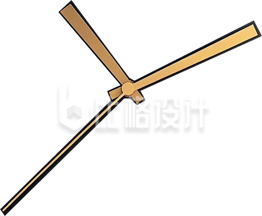 金色的钟表指针