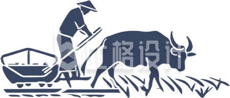 手绘农民劳作