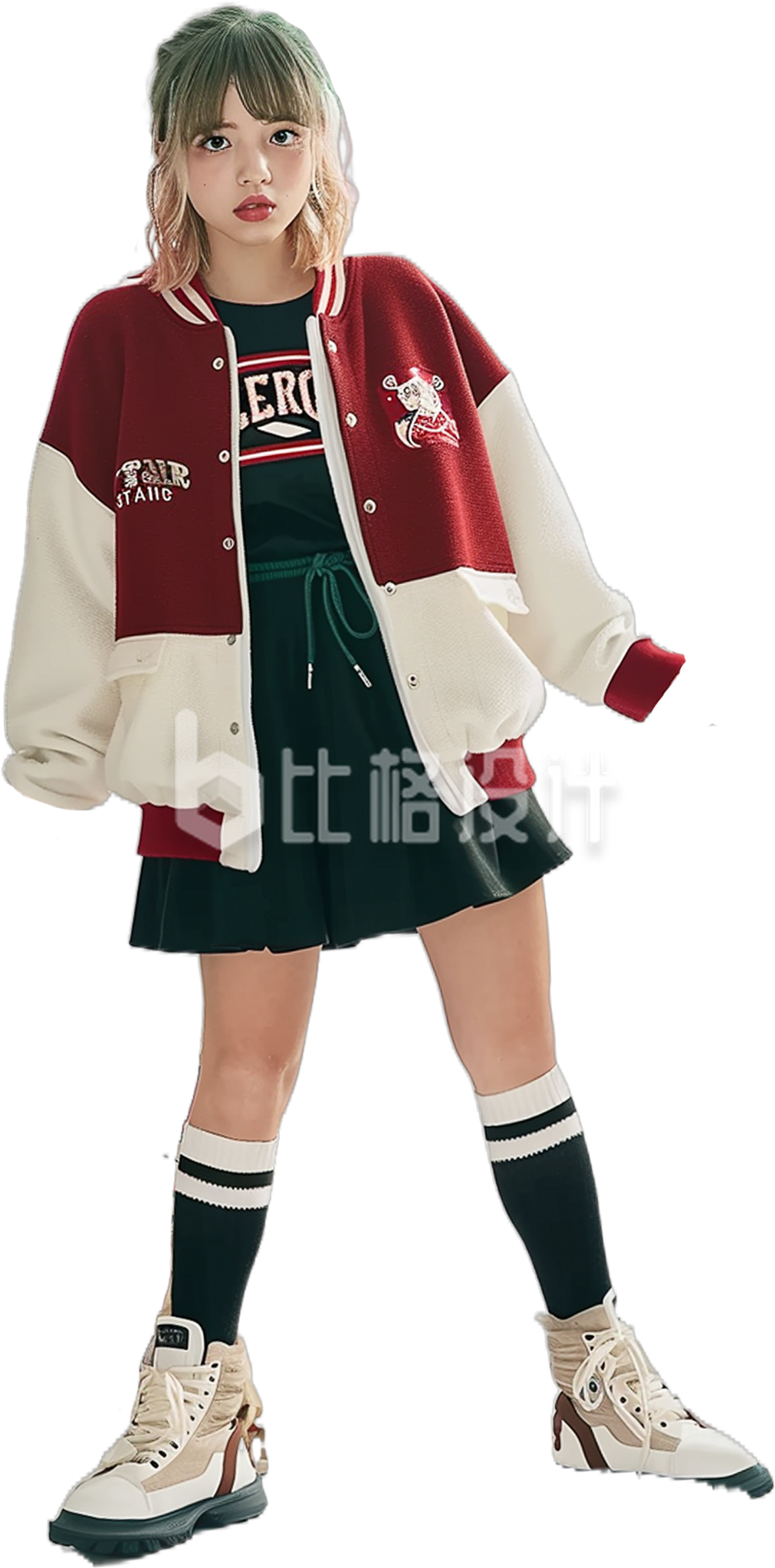 美少女服装运动人物免抠图片