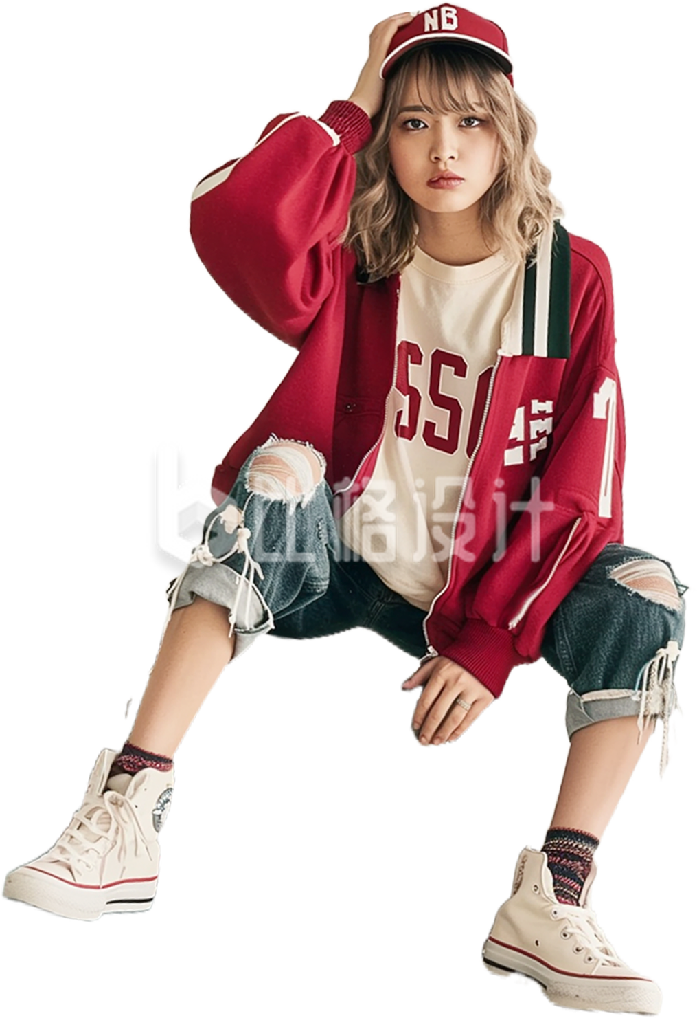美少女服装运动人物免抠图片