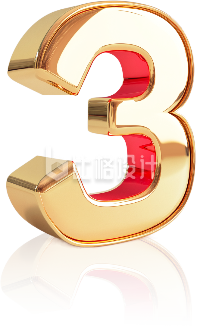 金属数字3