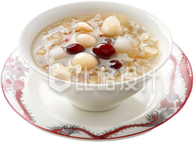 银耳汤粥美食实景免抠图片