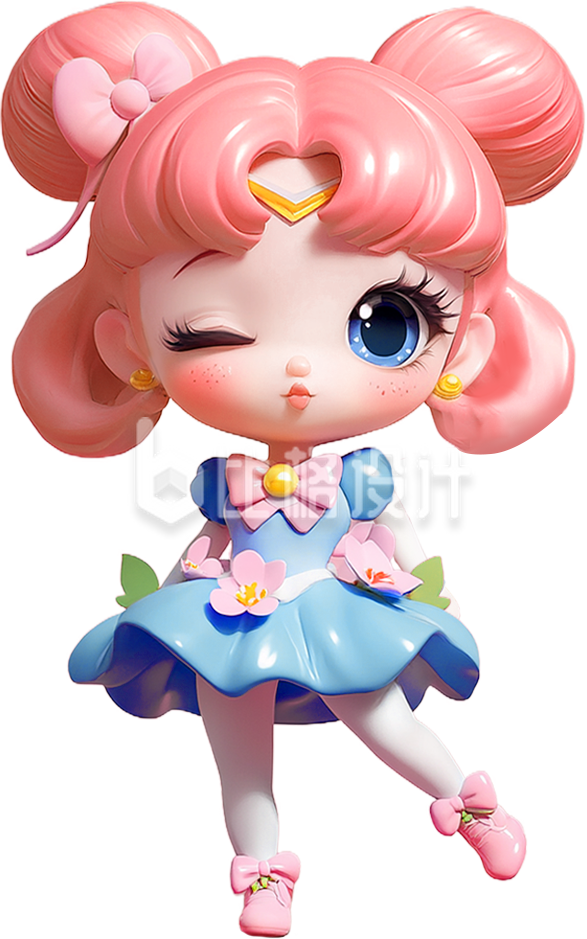 3D可爱小女孩