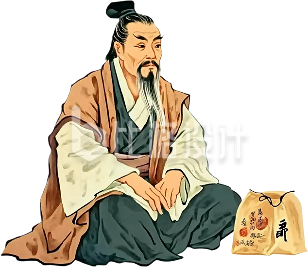 手绘中国风古人