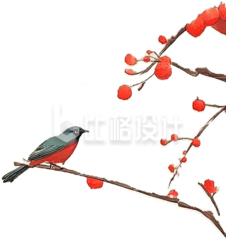 梅花小鸟