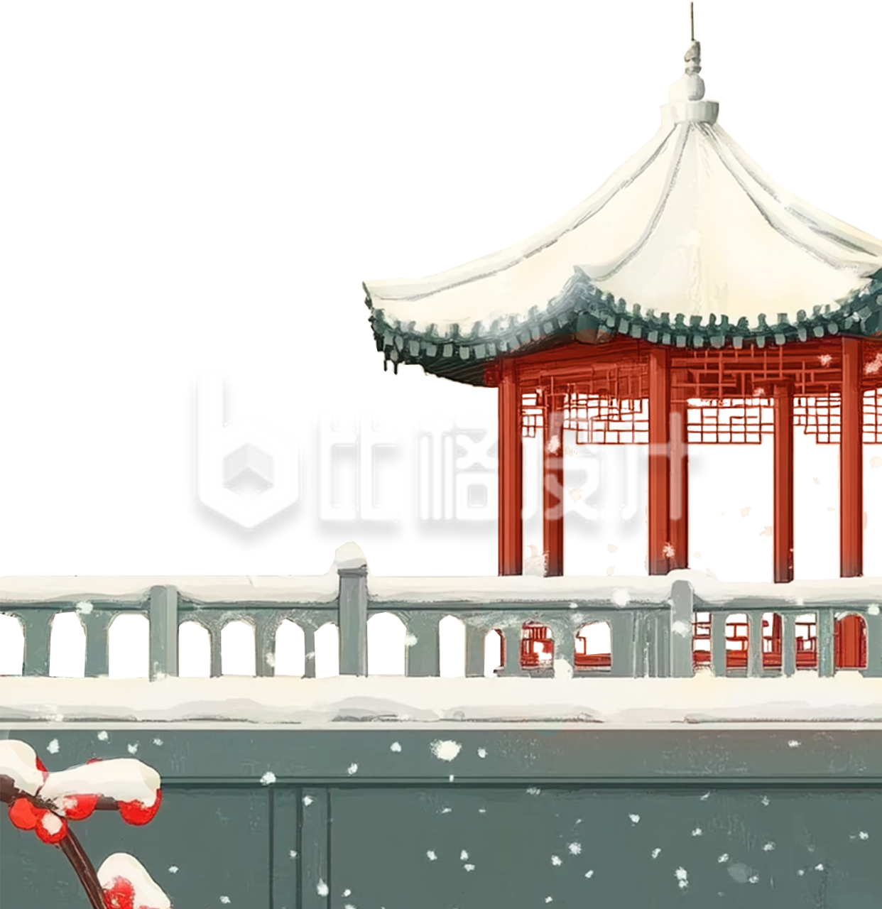 冬季亭子