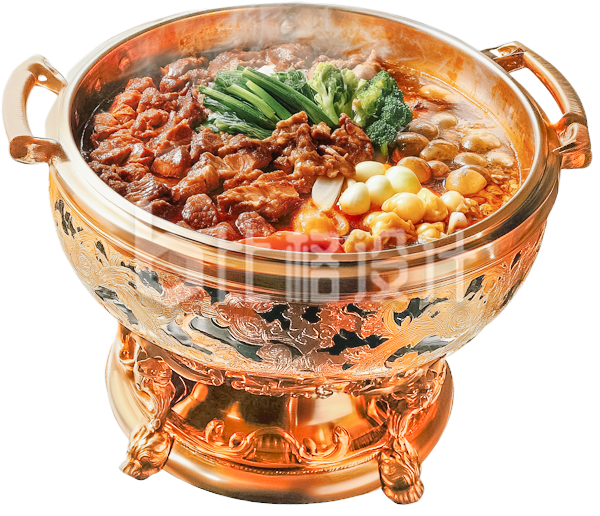 一锅羊肉美食