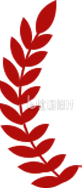 树叶植物表彰手绘插画