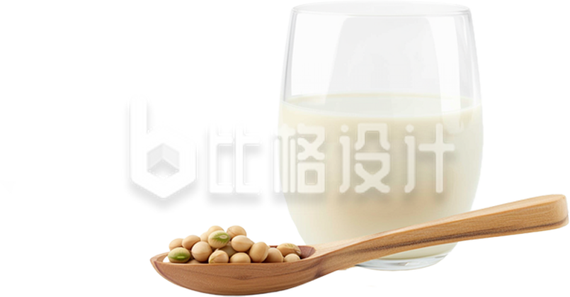 豆浆养生实景免抠图片