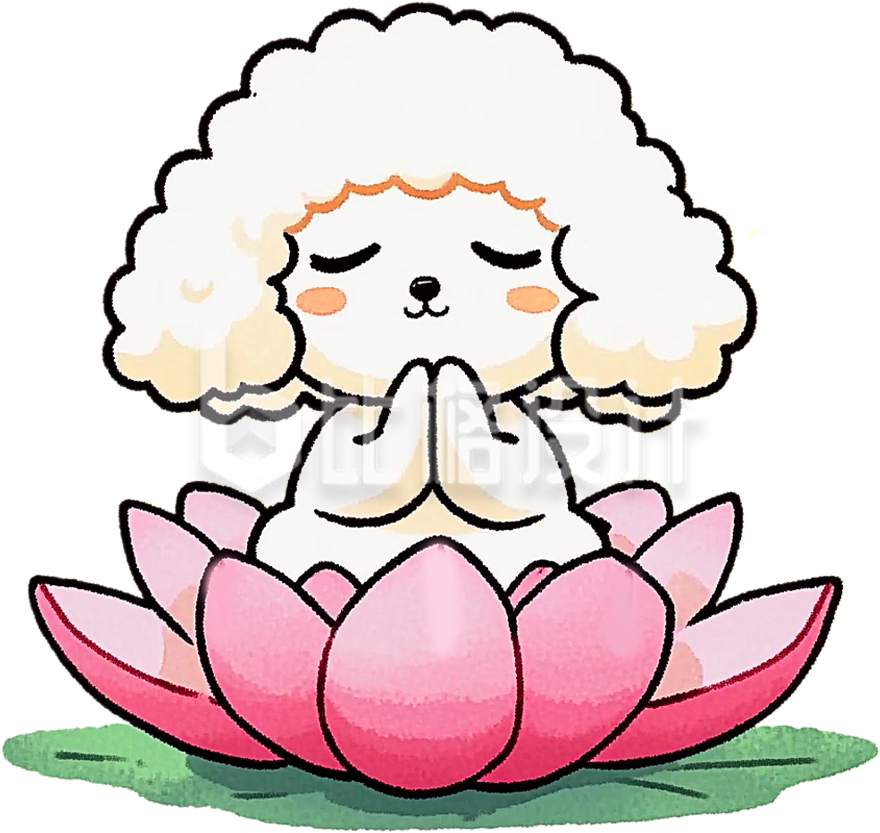 手绘祈福小狗