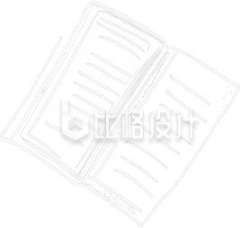 书本线条画