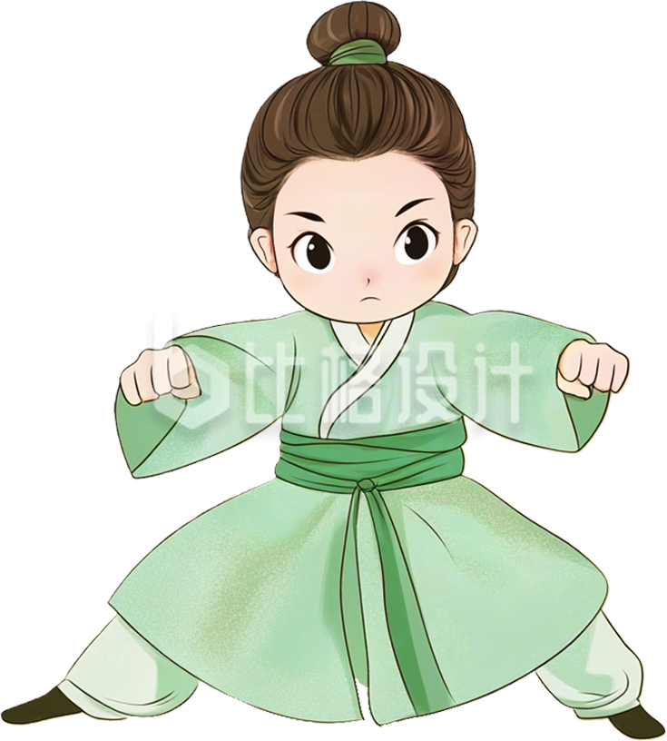 手绘卡通小男孩