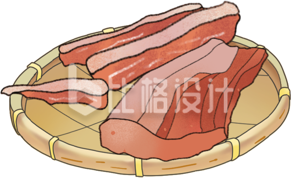 肉手绘插画